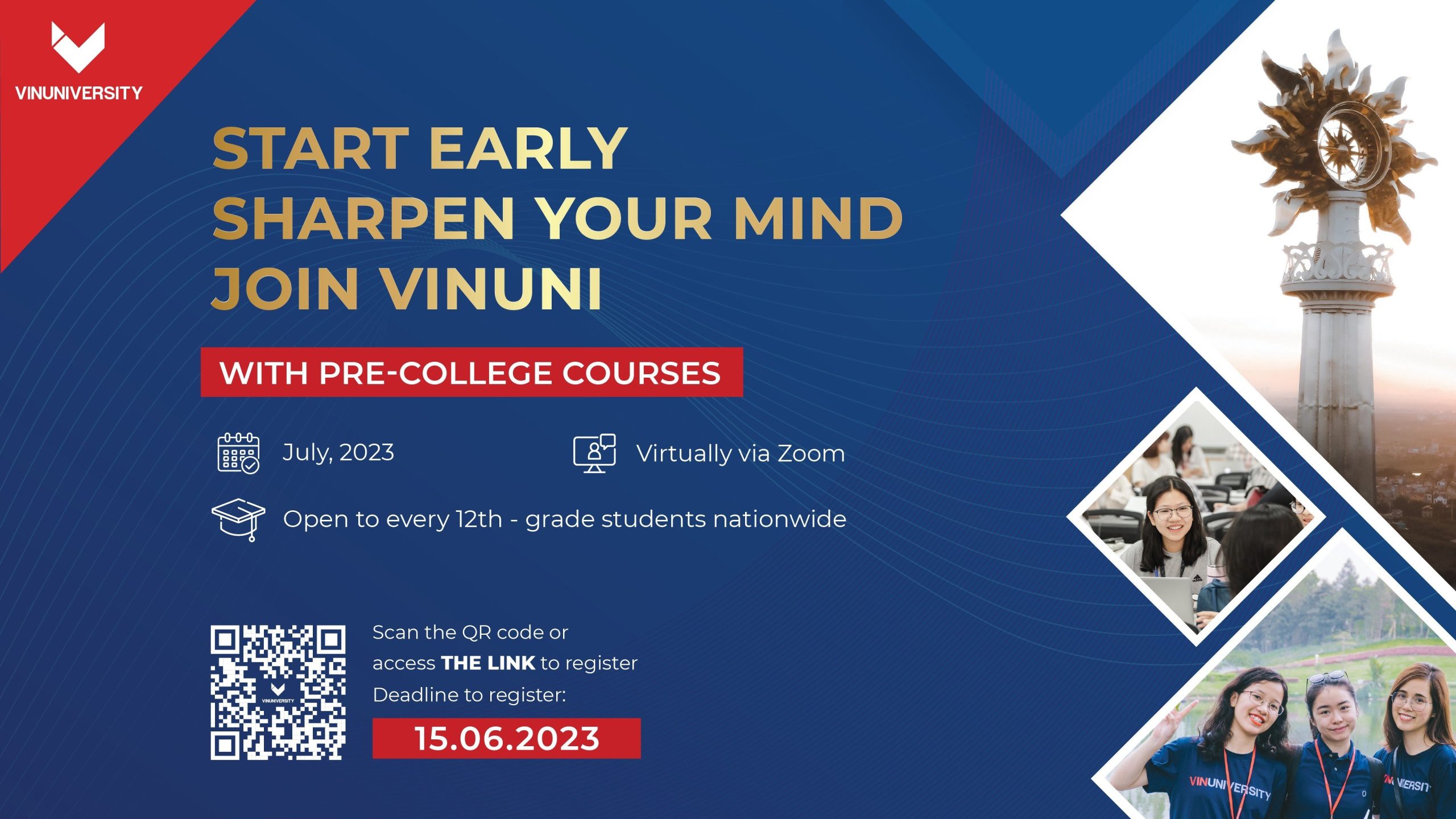 Chạy đà sớm – Củng cố kỹ năng – Bứt tốc dẫn đầu với Chương trình Pre-college – Đào tạo kỹ năng tại Trường Đại học VinUni
